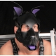 PUPPY SET PURPLE LEATHER EARS AND TONGUE