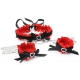 Collar Romance Kit Negro Rojo