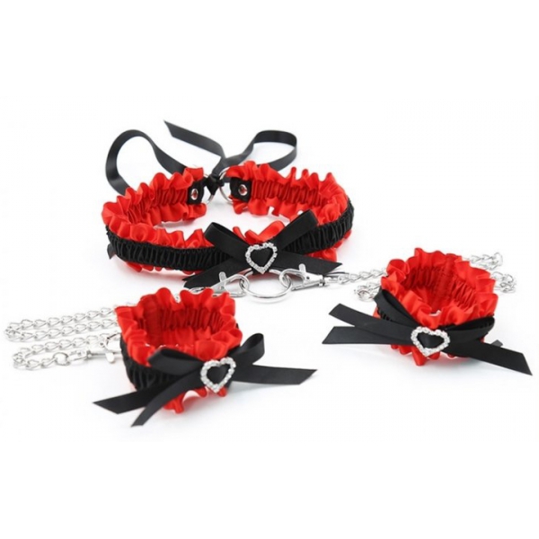 Kit collana Romance Nero Rosso