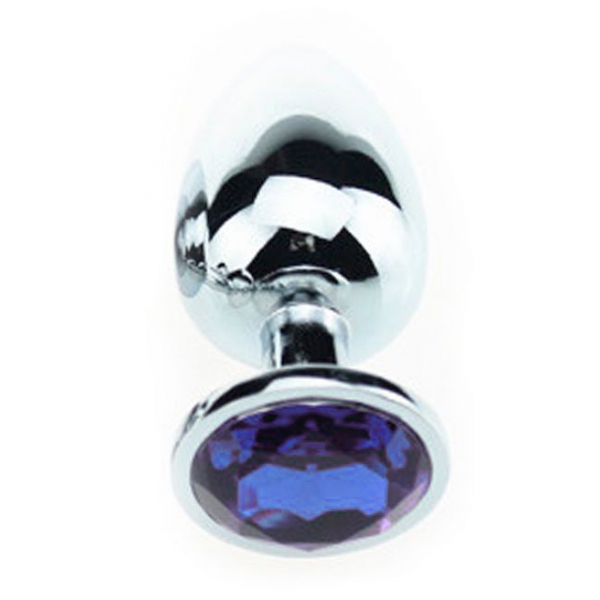 Plug Bijou JEWEL Bleu 8 x 4 cm