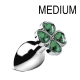 Lucky Gem Clover Jewelry Plug 7.5 x 3.2 cm