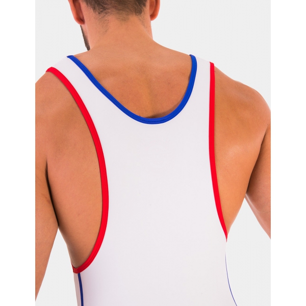 ALLAN White Singlet