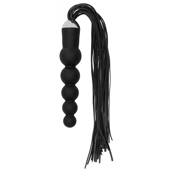 Mauersegler-Dildo Black Whip Beads 15 x 4 cm