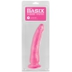 Rosa Dildo Basix Gummi 18 x4,5 cm