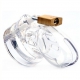 Chastity cage MINI LOCKY 6 x 3.2 cm Transparent