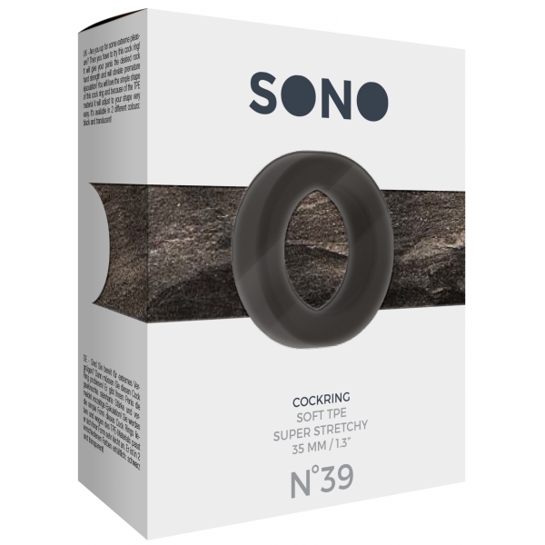 Cockring Round Flex Sono N°39 - 35mm Nero