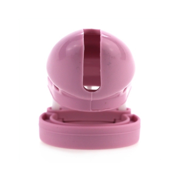 Gaiola de castidade em silicone 7 x 3,3 cm Rosa