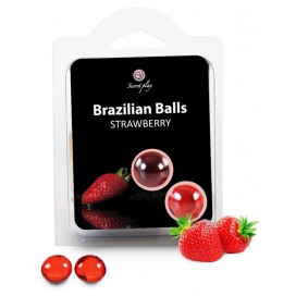 Secret Play Massage balls BRAZILIAN BALLS Strawberry