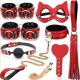 BDSM Luxury Box Black-Red 8 Pieces