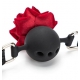 Ball gag with Red Bud Gag Rose