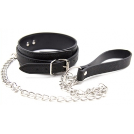 Necklace with Metal Chain Pety Black