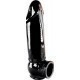 Guaina per pene Zizi Megamen Bite 19 x 5 cm Nero