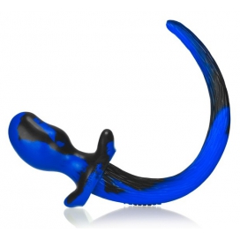 Plug Queue Puppy Tail Bulldog 11.5 x 6 cm Blau