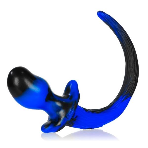 Plug Queue Puppy Tail Bulldog 11.5 x 6 cm Blau