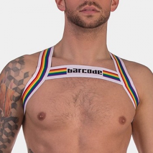 Barcode Berlin Arnés elástico Barcode Pride Blanco