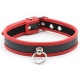 Necklace O Ring Simili Black-Red