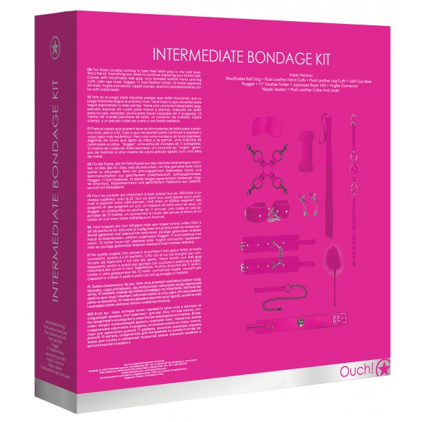 Intermediate Bondage Kit 10 Pieces Pink