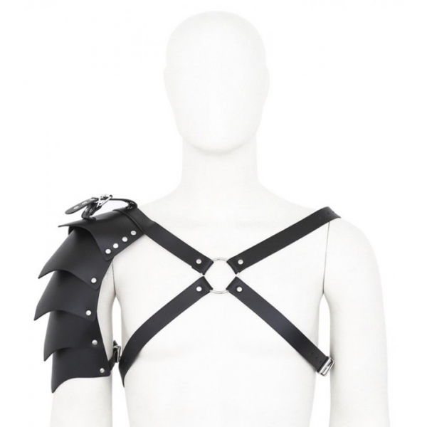 Arnês com Gladiator Shoulder Pad Preto