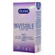 Invisible Durex Dünne Kondome mit Gleitgel x12