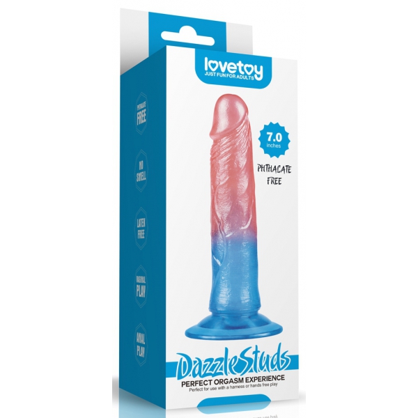 Pinos de Dildo Dazzle 15 x 3,5 cm