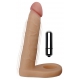 Vibrierender Dildo Doppelte Penetration 14 x 3 cm