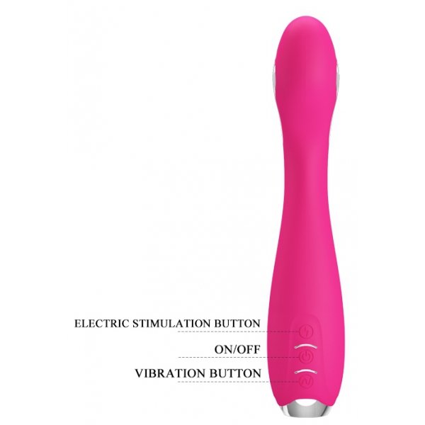 Vibro Electro Hector Pretty Love 19,5 x 3,2 cm Rosa