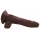 Realistic Dildo Flatterer 14 x 4 cm Brown