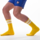 Calcetines de gimnasia amarillo-blanco