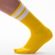 Calcetines de gimnasia amarillo-blanco