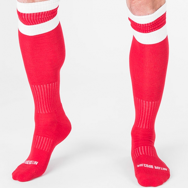 Chaussettes Football Socks Rouge-Blanc