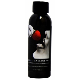 Earthly Body Strawberry edible massage oil 60ml