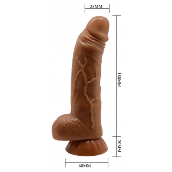 Angelo realistic dildo 15 x 4 cm Brown