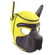 Yellow-Black Neoprene PUPPY balaclava