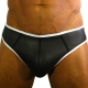 Jockstrap in neoprene nero-bianco