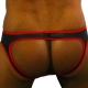 Neopren Jockstrap Schwarz-Rot