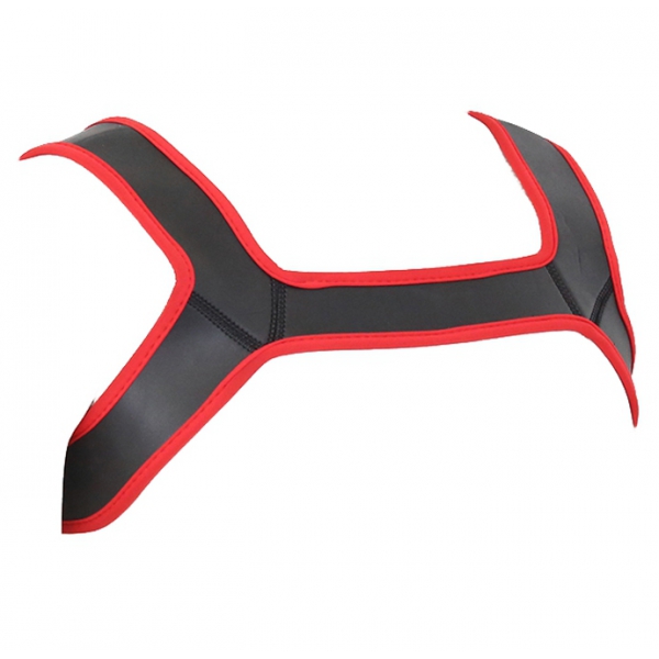 Imbracatura in neoprene nero-rosso