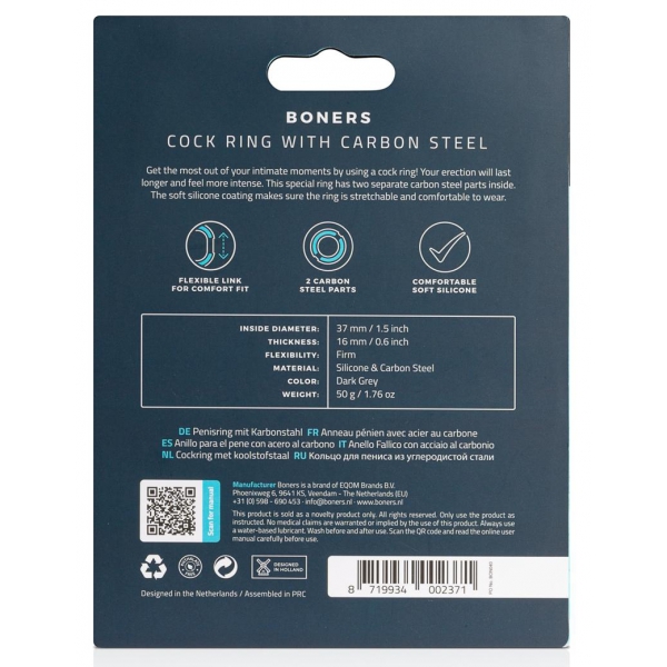 Cockring Carbon Steel Schwarz