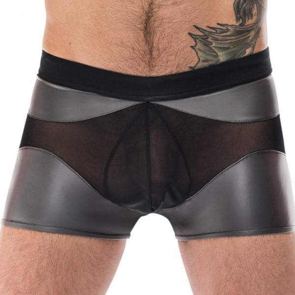 Sexy boxershort IRON CLAD Zwart-Zilver