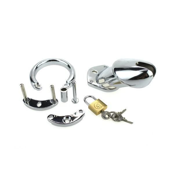 Steel Male Padlock CB6000 Chastity Cage Device -