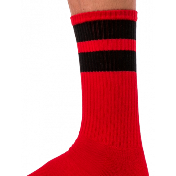 Socken Gym Socks Rot-Schwarz