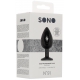 Plug anal de silicona SELF MOTION 8 x 4 cm negro