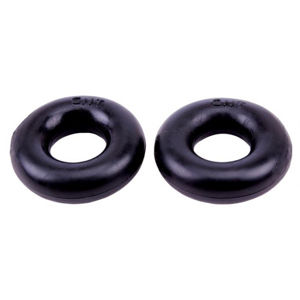 2er-Set Softcockringe Donut Schwarz