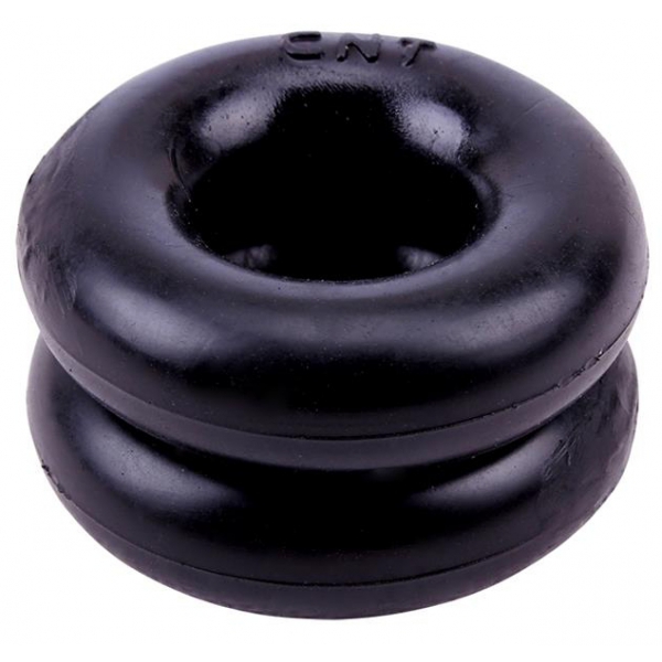 Set van 2 zachte cockringen Donut Zwart