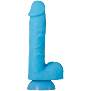 Evolved Lichtgevende Dildo Touch & Glow 15 x 4 cm Blauw