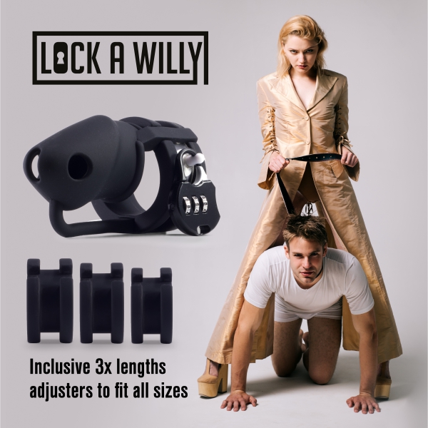 Lock A Willy Kuisheidskooi 11 x 3cm Zwart