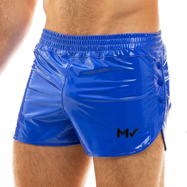 Blue Viral Vinyl Shorts