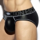 Black Shiny Rib briefs