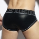 Black Shiny Rib briefs