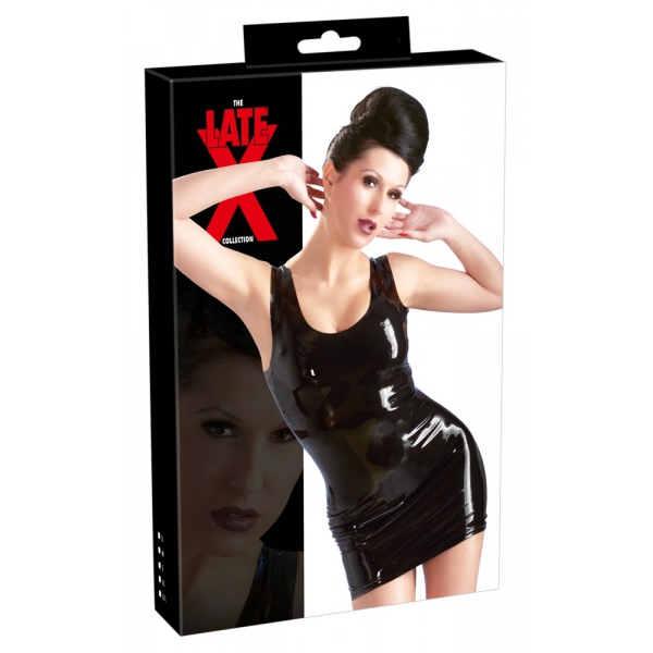 Irina Wetlook Latex Dress - Black