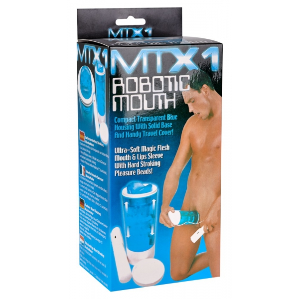 Masturbador automático MTX1 Ice Blue Mouth Entry
